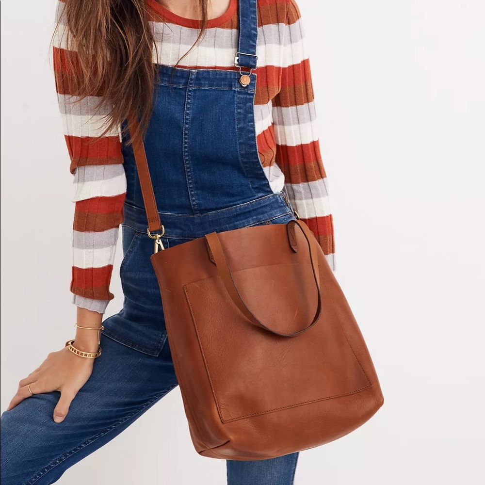 Madewell Medium Transport Tote 100% Leather